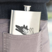 Flasque Wolf Silhouette (En situation)