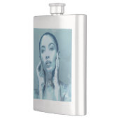 Flasque "Woman in Blue" Premium Canvas (Gauche)