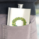 Flasque Wreath scintillante - Options de couleurs multiple (En situation)