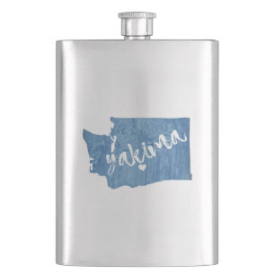 Flasque Yakima Washington Wood Grain