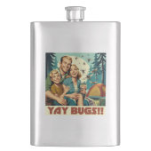 Flasque Yay Bugs Camping Funny (devant)