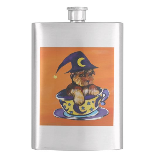 Flasque Yorkie Poo Halloween (devant)