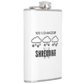 Flasques 100% De Chance De Shredding Météo Prévision Ski (Droite)