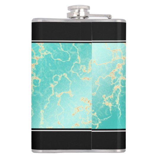 Flasques 11ème anniversaire de Mariage turquoise (Dos)