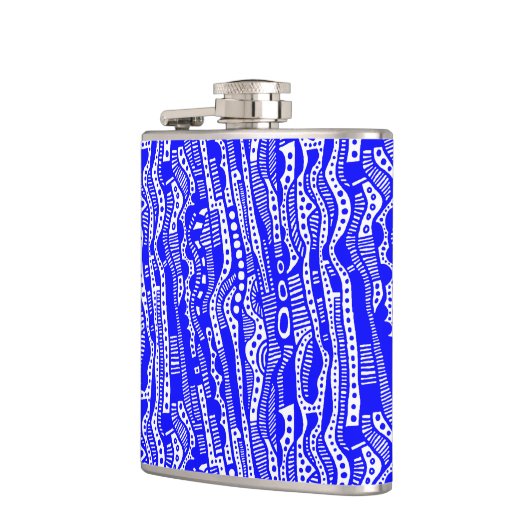 Flasques 120115 - Bleu sur blanc (Gauche)