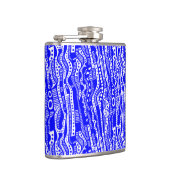 Flasques 120115 - Bleu sur blanc (Droite)