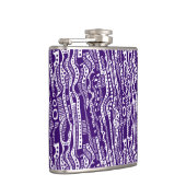 Flasques 120115 - Violet profond sur blanc (Droite)