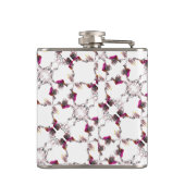 Flasques 16e anniversaire de Mariage Cire, Statice, & Perid (Dos)