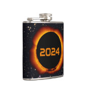 Flasques 2024 Éclipse solaire totale Date Ciel étoilé (Droite)