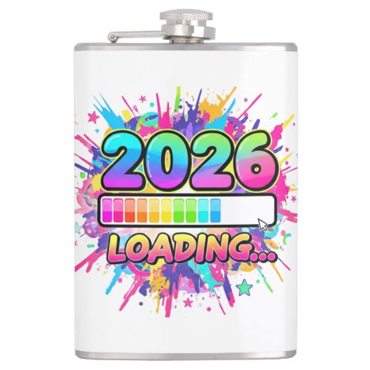 Flasques 2026 Loading... Progress Bar Sticker (Devant)