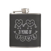 Flasques 21e Anniversary Poison Chalk Hearts (Devant)