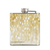 Flasques 21ème Chic Girly de parties scintillantes d'or de (Dos)