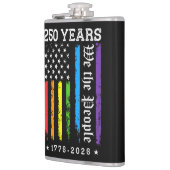 Flasques 250 Ans de Drapeau de Fierté LGBT Américain 250e A (Gauche)