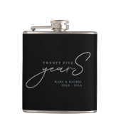 Flasques 25th Silver Wedding Anniversary Gift (Devant)