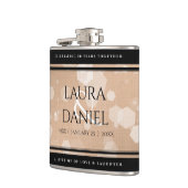 Flasques 28e anniversaire du Mariage de lin élégant (Gauche)