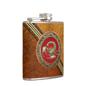 Flasques [400] Scorpion d'or sacré sur rouge (Droite)