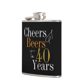 Flasques 40e anniversaire Cheers and Beers Black Gold (Gauche)