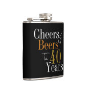 Flasques 40e anniversaire Cheers and Beers Black Gold (Droite)