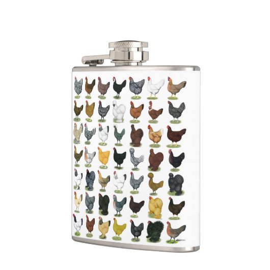 Flasques 49 poules de poulet (Gauche)