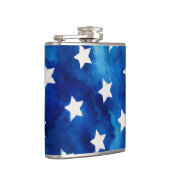 Flasques 4 juillet Stars Blue Tie Dye Motif (Droite)