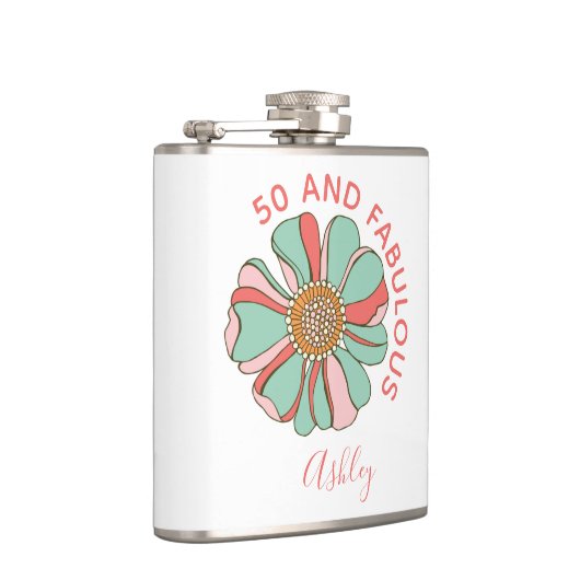 Flasques 50 Fabuleux Fleur Rose (Droite)