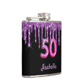 Flasques 50e anniversaire noir violet parties scintillant m (Droite)
