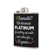 Flasques 55e anniversaire du Mariage I - Emerald Funny Coup (Gauche)