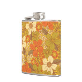 Flasques 60 ans rétro/les années 70 Orange & Olive Green Fl (Gauche)