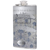 Flasques 6e anniversaire Mariage de la Fiole de sucre et de (Gauche)