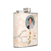 Flasques 70e anniversaire Gold Balloon Numéro et photo (Droite)