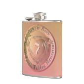 Flasques 7e anniversaire du Mariage de cuivre (Gauche)