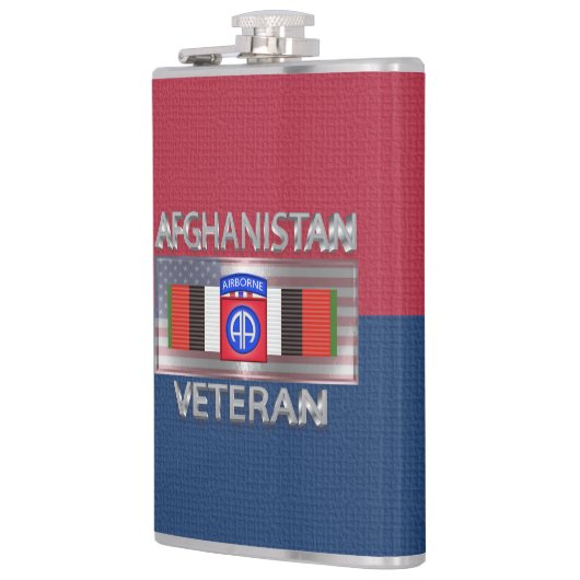 Flasques 82e division aéroportée Ancien combattant afghan (Gauche)