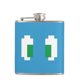 Flasques 8 Bits Pixel Manga Green Eyes