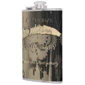 Flasques  8e anniversaire du Mariage de bronze (Gauche)