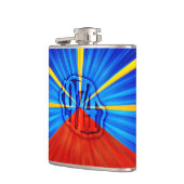 Flasques 974 Ile de la Réunion - Drapeau réunionnais (Gauche)