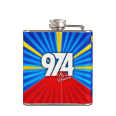 Flasques 974 Ile de la Réunion - Drapeau réunionnais (Dos)