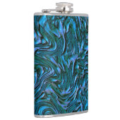 Flasques A l'air royal ou cadet bleu texturé de mur (Droite)