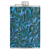 Flasques A l'air royal ou cadet bleu texturé de mur (Devant)