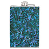 Flasques A l'air royal ou cadet bleu texturé de mur (Dos)