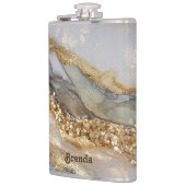 Flasques A luxurious gold and white marble background (Gauche)