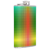 Flasques A metallic flask with a gradient green to yellow  (Droite)