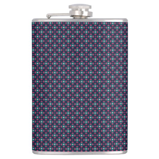 Flasques A stylish flask with a geometric pattern  (Devant)