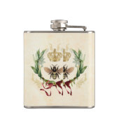 Flasques Abeille Vintage botanique moderne (Dos)