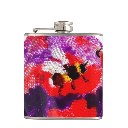 Flasques Abeille violette et rouge (Devant)