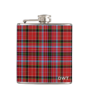Flasques Aberdeen Tartan Monogramme