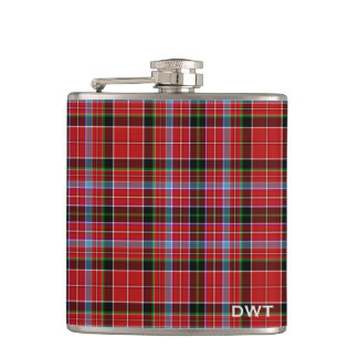 Flasques Aberdeen Tartan Monogramme