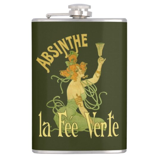 Flasques Absinthe Green Fairy La Fee Verte, Poster Steampun (Devant)