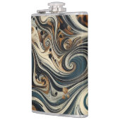 Flasques Abstract Leopard Print Swirl (Gauche)