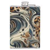 Flasques Abstract Leopard Print Swirl (Dos)