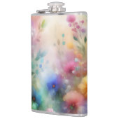 Flasques Abstract Watercolor Florals Flask (Gauche)
